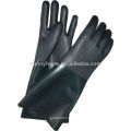 Schwarze sandige PVC-beschichtete Handschuhe